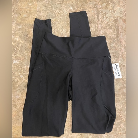 NWT Old Navy Black High-Waisted PowerSoft Full-Length Leggings XS - Picture 2 of 6